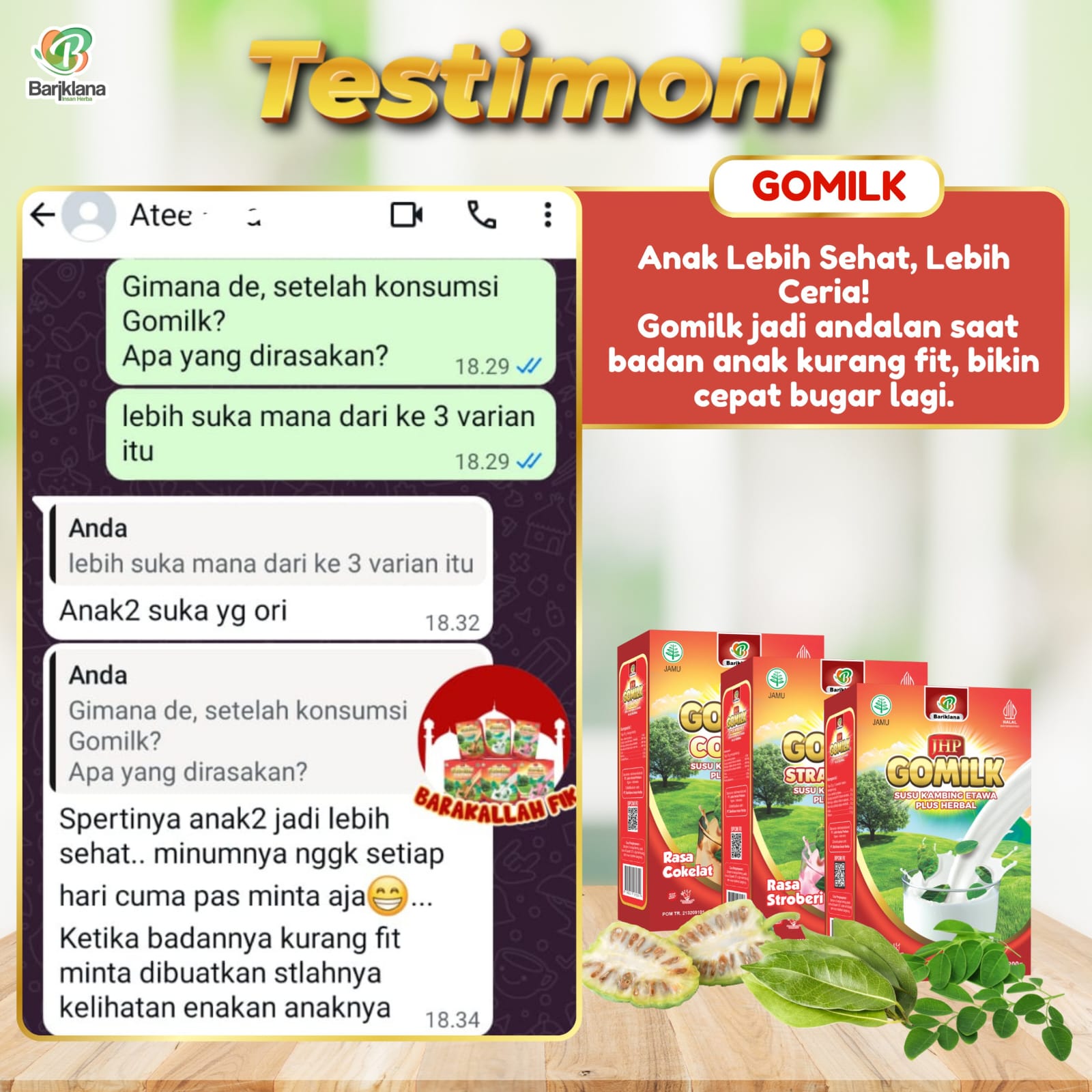 Testimoni Produk Bariklana 2